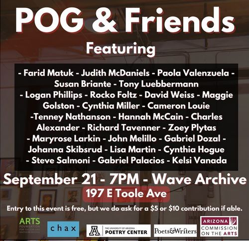 POG and Friends Poetry reading